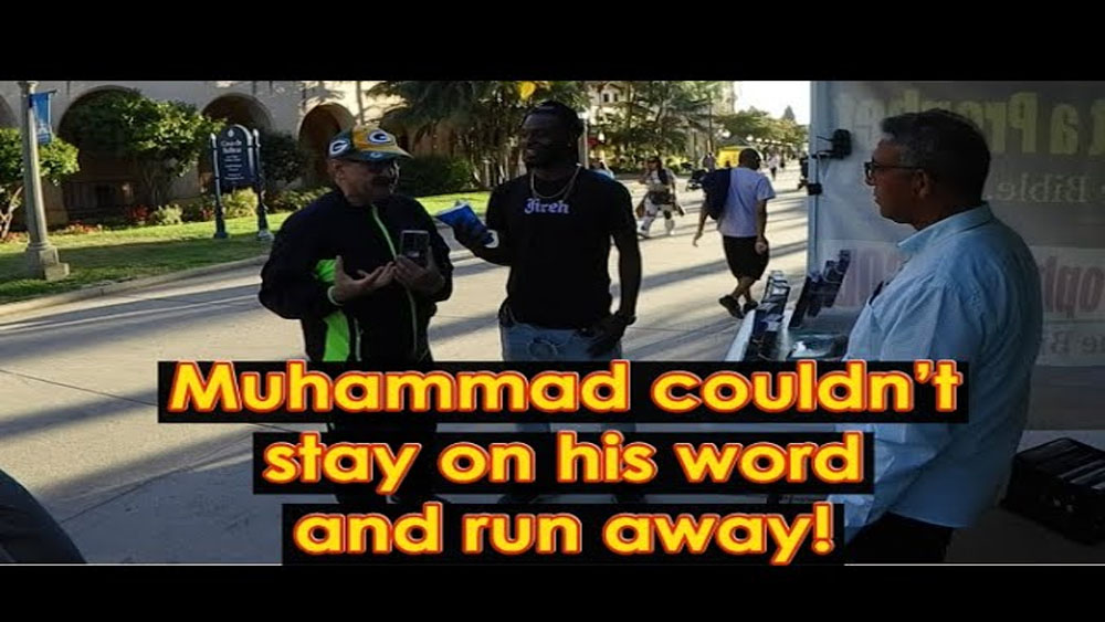 Muhammad could not stay on his word and run away/ BALBOA PARK